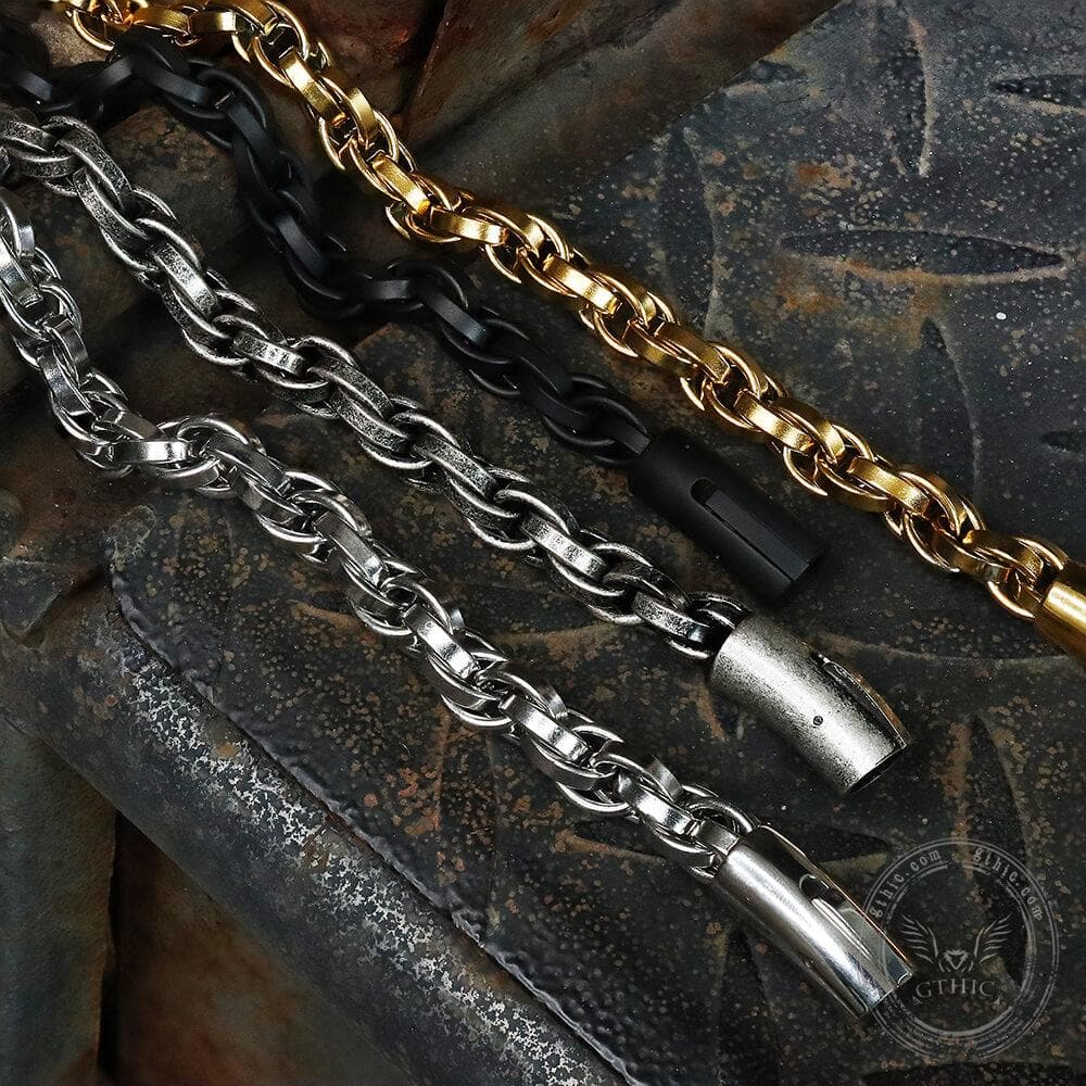 Classic Winding Stainless Steel Bracelet