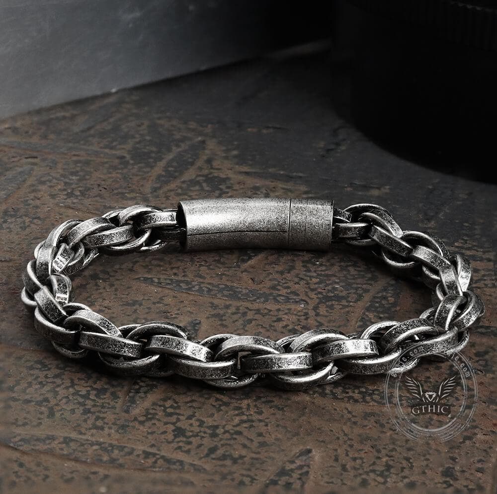 Classic Winding Stainless Steel Bracelet