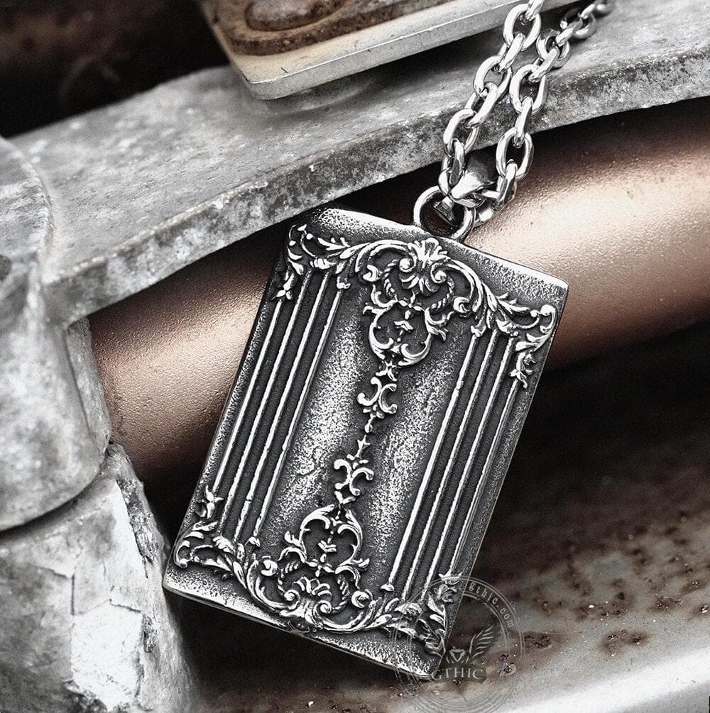 King Of Spades Stainless Steel Poker Pendant