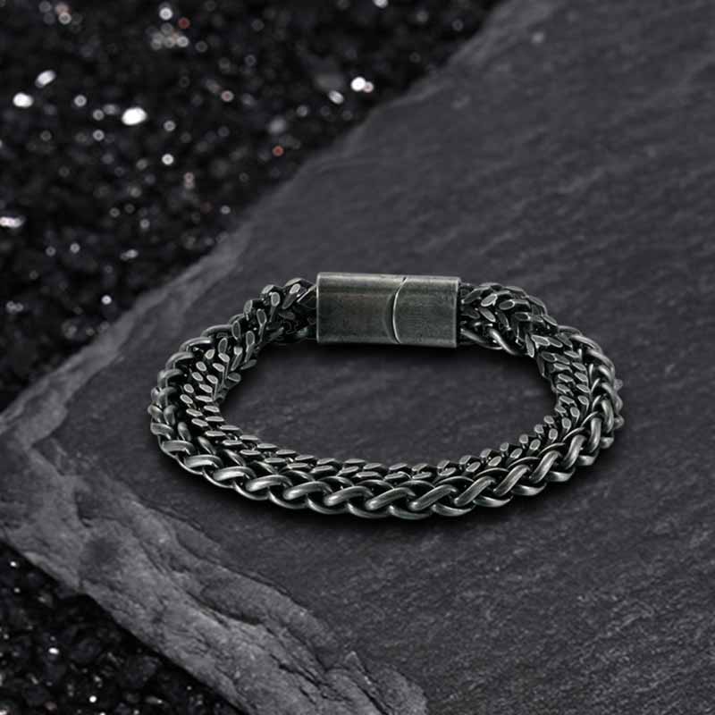 3665-double-chains-stainless-steel-bracelet-3.jpg Double Chains Stainless Steel Bracelet