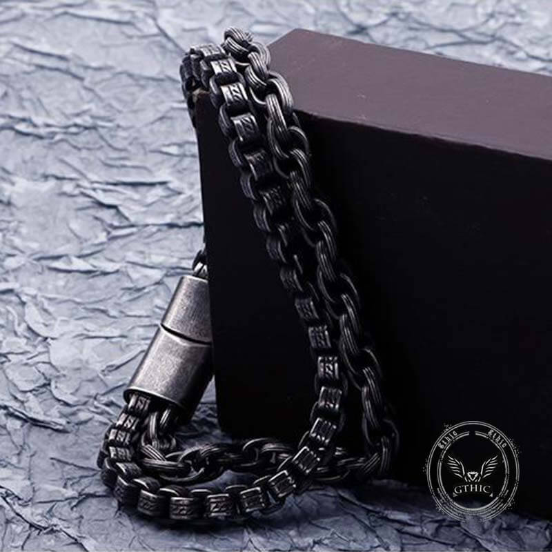 3665-double-chains-stainless-steel-bracelet-7.jpg Double Chains Stainless Steel Bracelet