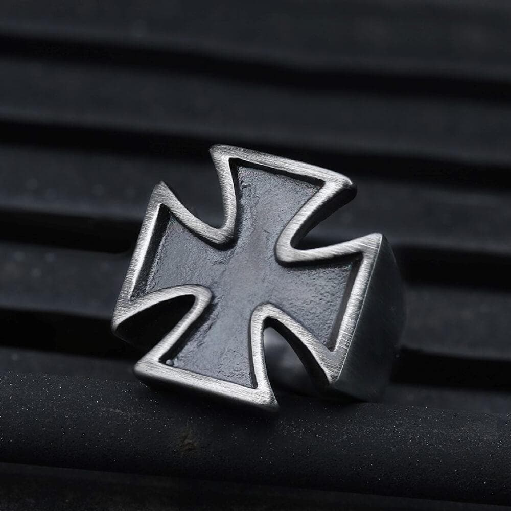 3681-vintage-iron-cross-stainless-steel-ring-1.jpg Vintage Iron Cross Stainless Steel Ring
