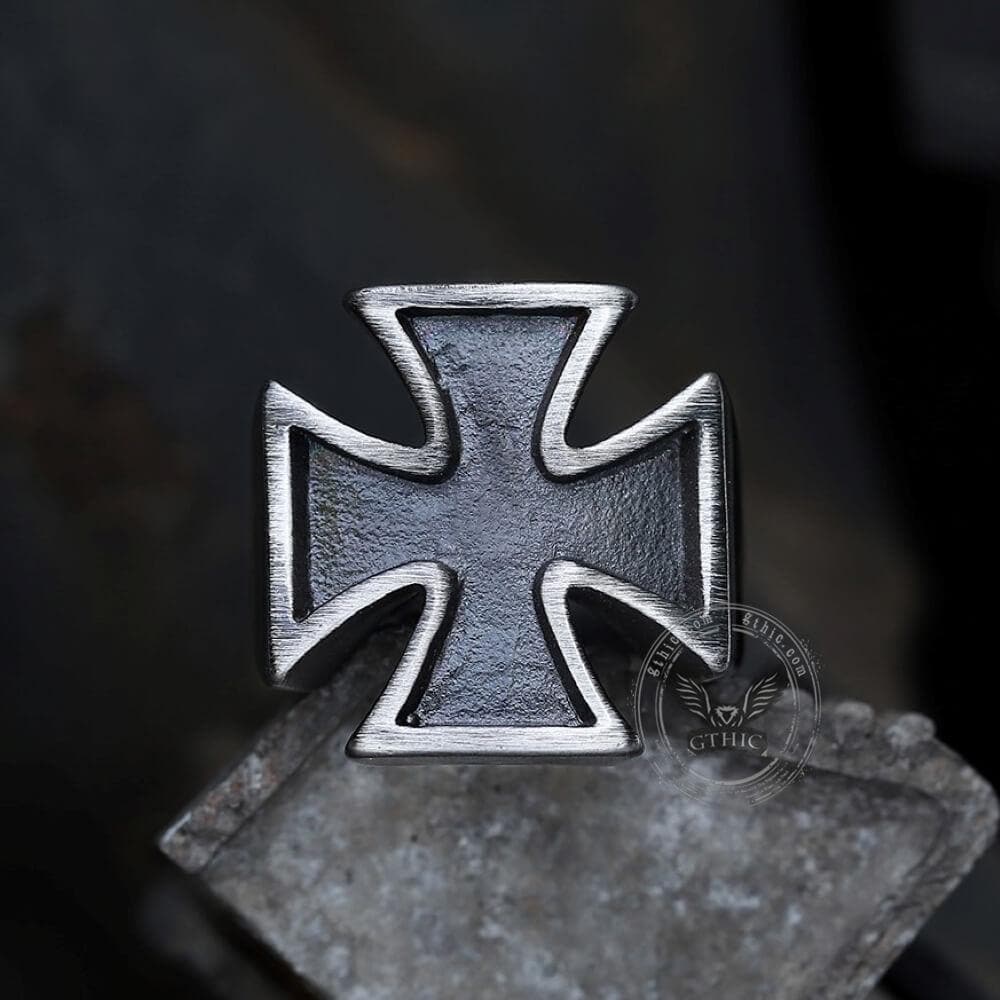 3681-vintage-iron-cross-stainless-steel-ring-3.jpg Vintage Iron Cross Stainless Steel Ring