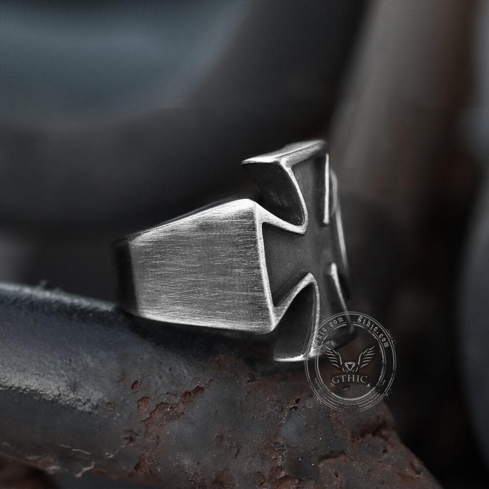 3681-vintage-iron-cross-stainless-steel-ring-6.jpg Vintage Iron Cross Stainless Steel Ring