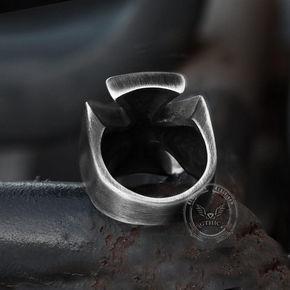 3681-vintage-iron-cross-stainless-steel-ring-7.jpg Vintage Iron Cross Stainless Steel Ring
