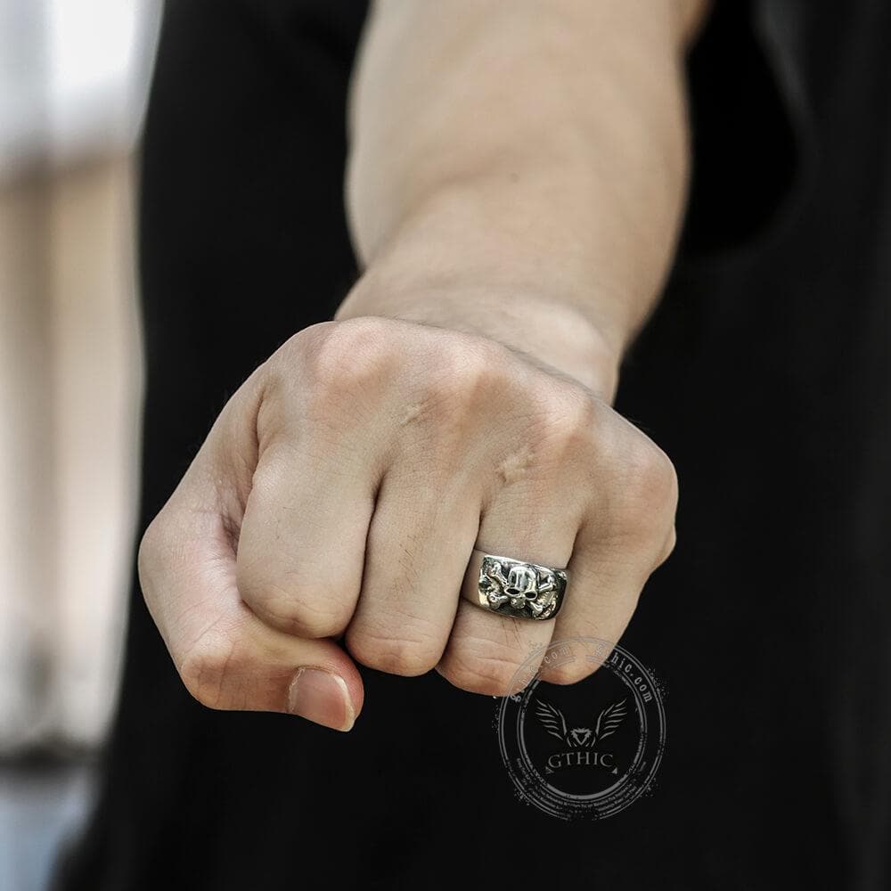 3702-skull-and-crossbones-stainless-steel-ring-2.jpg Skull and Crossbones Stainless Steel Ring