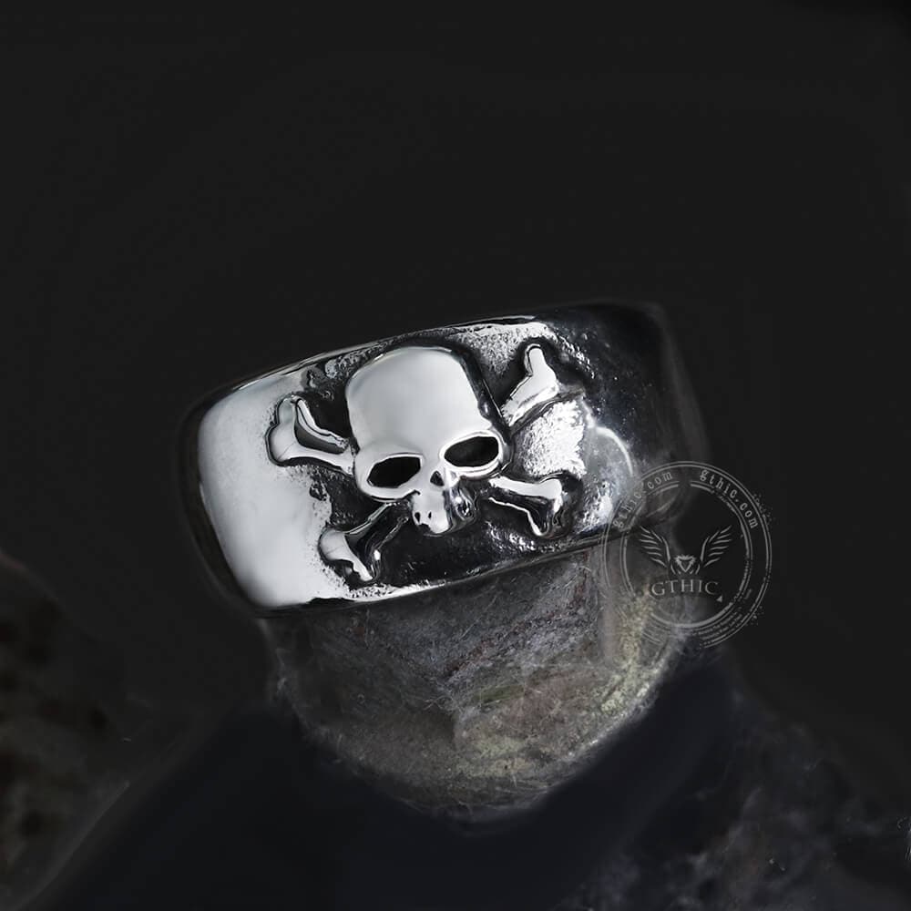 3702-skull-and-crossbones-stainless-steel-ring-5.jpg Skull and Crossbones Stainless Steel Ring