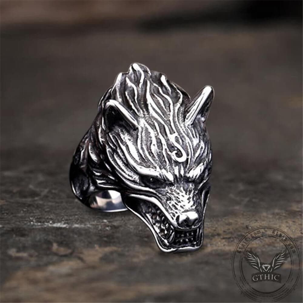 3775-fierce-wolf-stainless-steel-animal-ring-7.jpg Fierce Wolf Stainless Steel Animal Ring