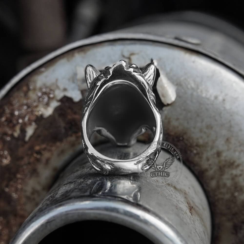 3775-fierce-wolf-stainless-steel-animal-ring-8.jpg Fierce Wolf Stainless Steel Animal Ring