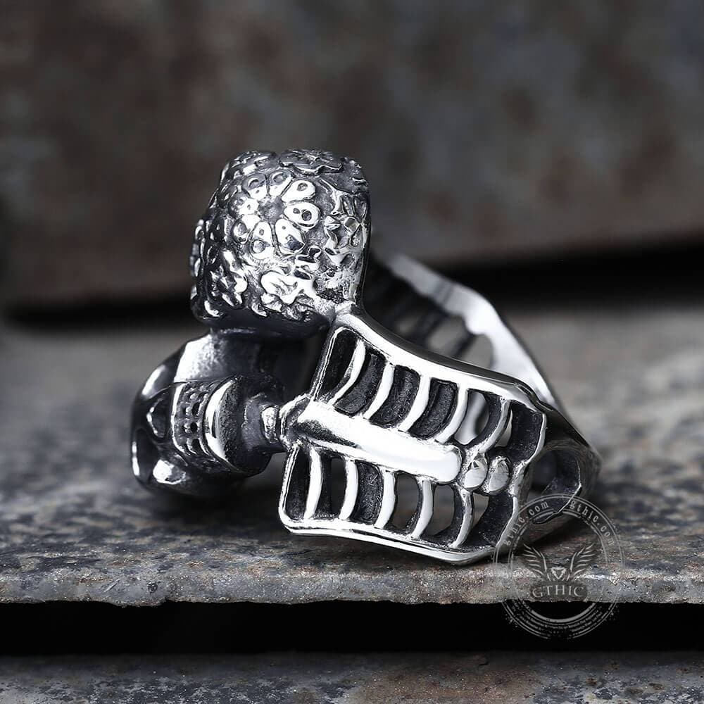 3793-double-skulls-stainless-steel-ring-4.jpg Double Skulls Stainless Steel Ring