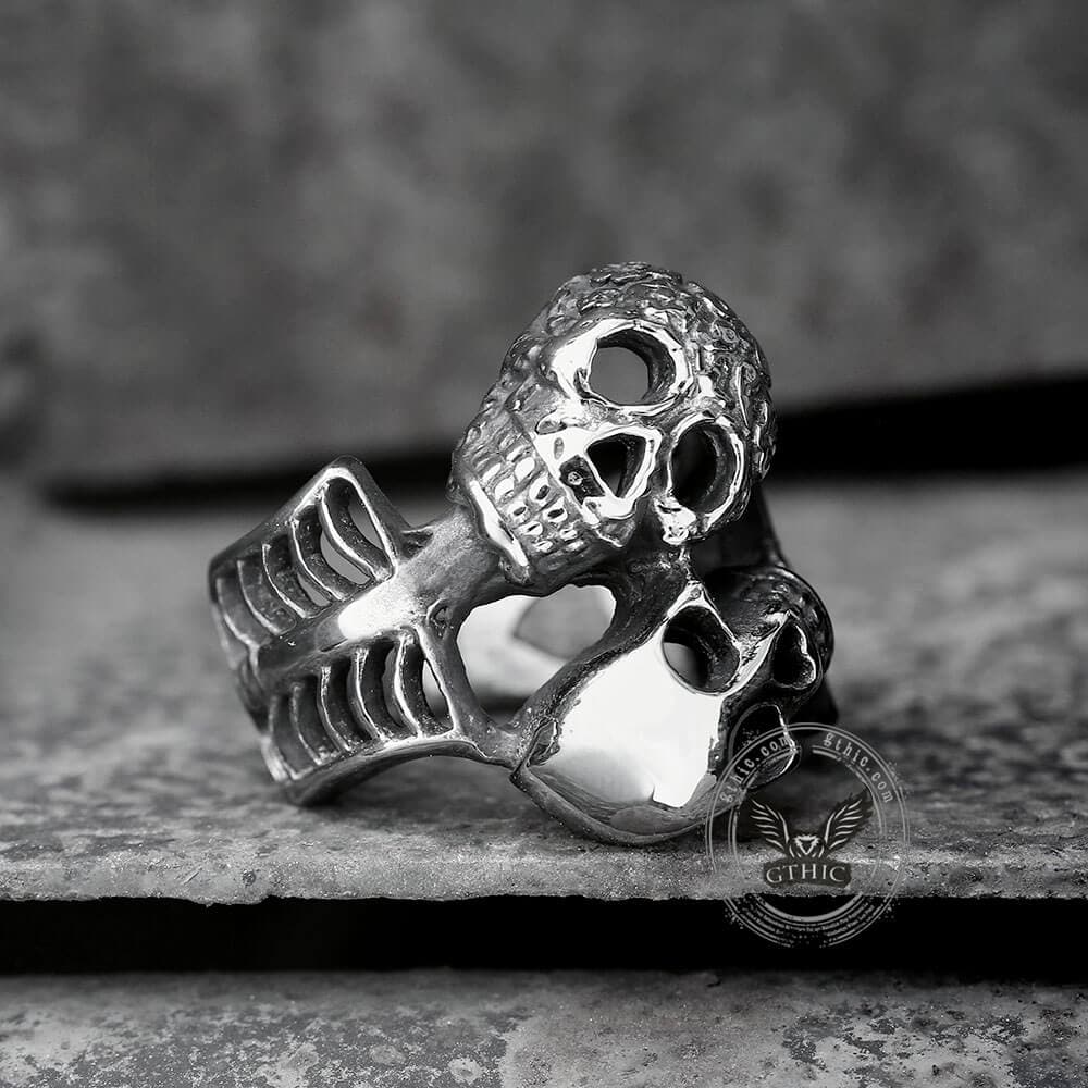 3793-double-skulls-stainless-steel-ring-6.jpg Double Skulls Stainless Steel Ring