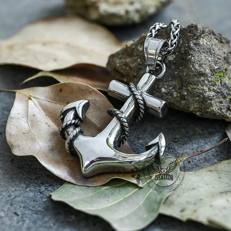 Anchor Stainless Steel Marine Pendant
