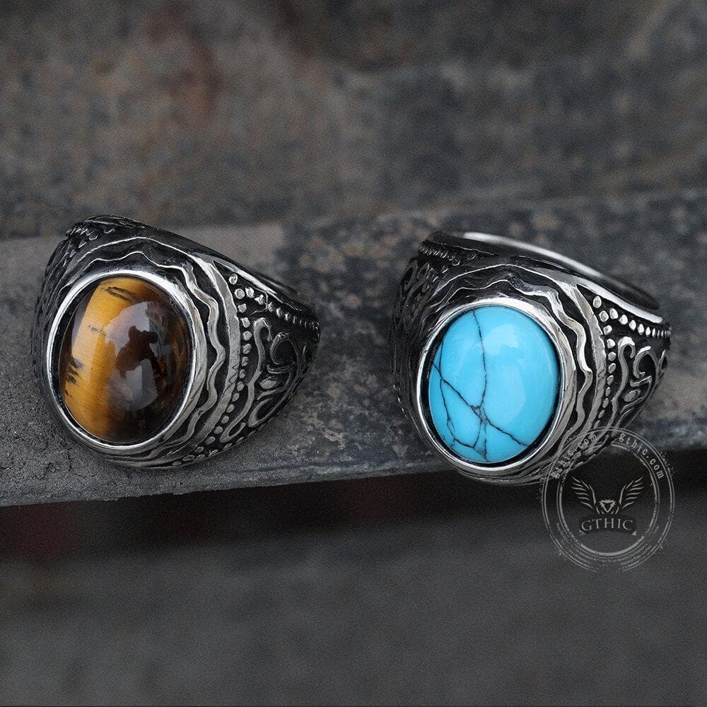 3865-vintage-pattern-gemstone-stainless-steel-ring-6.jpg Vintage Pattern Gemstone Stainless Steel Ring
