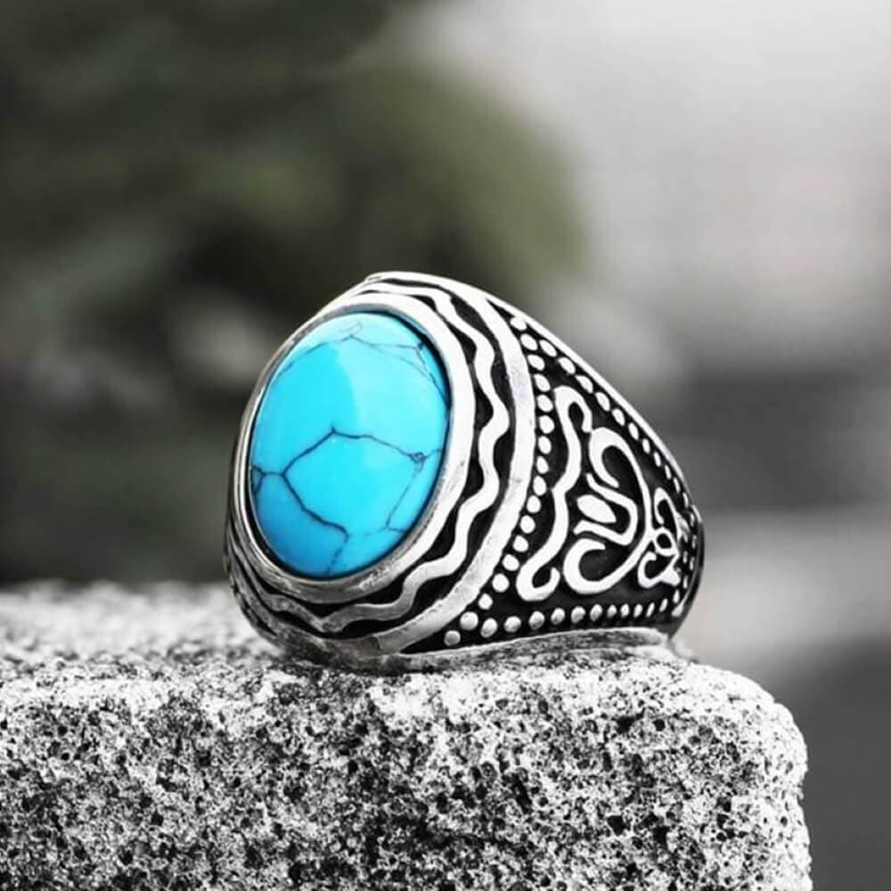 3867-blue-8-blue-8-variation-1.jpg Vintage Pattern Gemstone Stainless Steel Ring