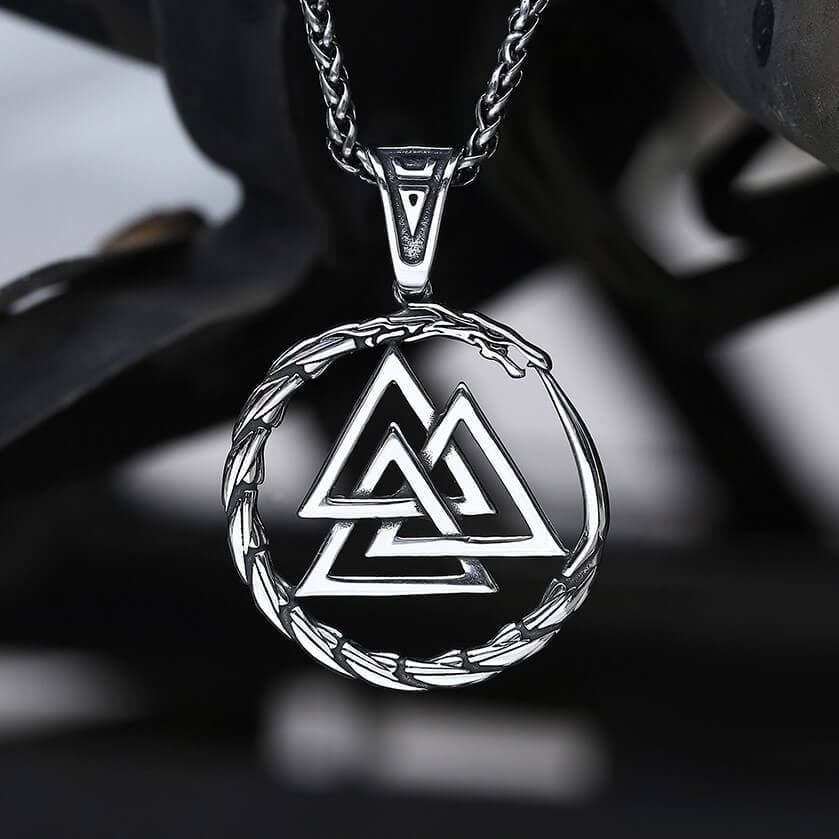 3918-a-pendant-only-a-pendant-only-variation-1.jpg Valknut Stainless Steel Viking Dragon Pendant