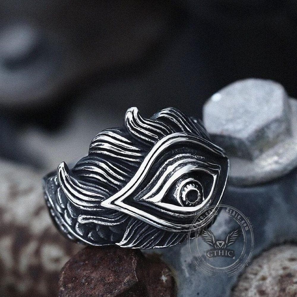 3940-eye-feather-stainless-steel-ring-3.jpg Eye Feather Stainless Steel Ring