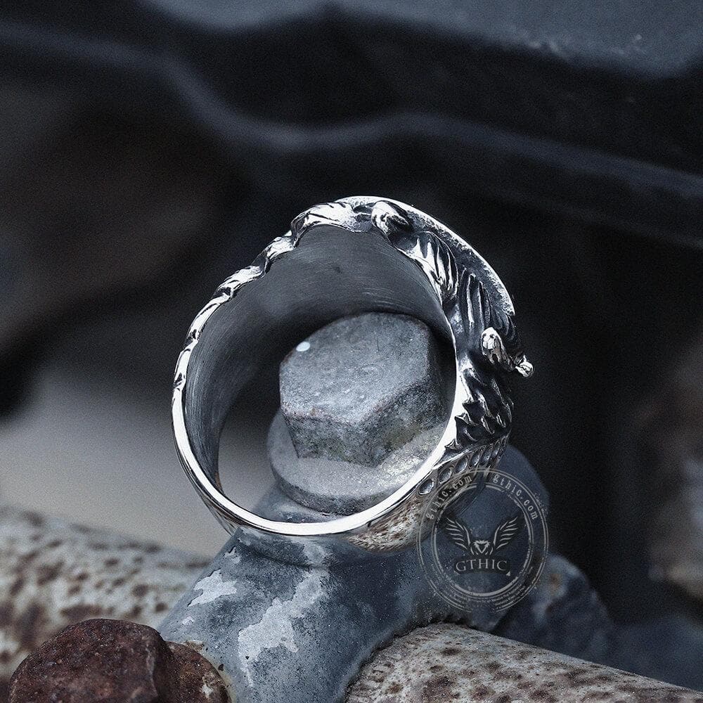 3940-eye-feather-stainless-steel-ring-6.jpg Eye Feather Stainless Steel Ring