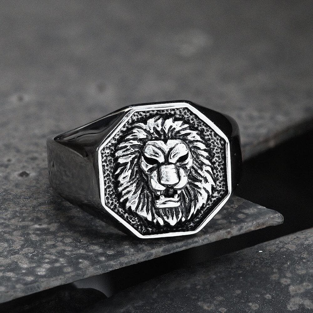 3964-fierce-lion-stainless-steel-ring-3.jpg Fierce Lion Stainless Steel Ring