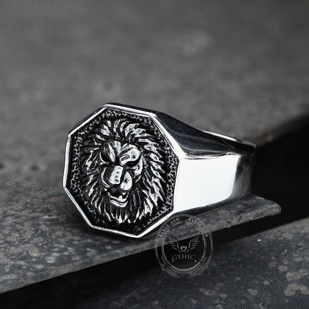 3964-fierce-lion-stainless-steel-ring-5.jpg Fierce Lion Stainless Steel Ring