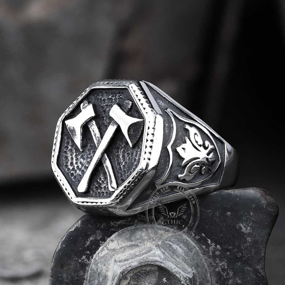 4063-viking-axe-stainless-steel-ring-4.jpg Viking Axe Stainless Steel Ring
