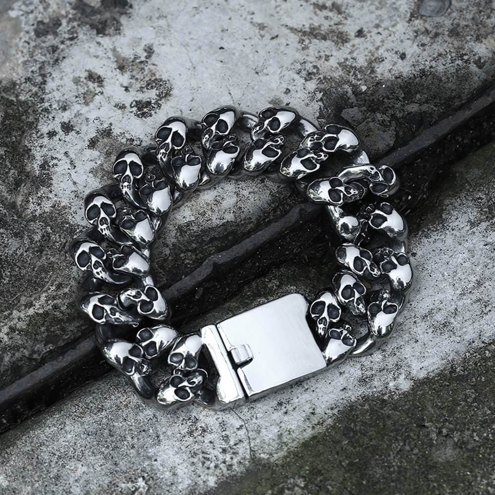 4092-punk-chain-stainless-steel-skull-bracelet-4.jpg Punk Chain Stainless Steel Skull Bracelet