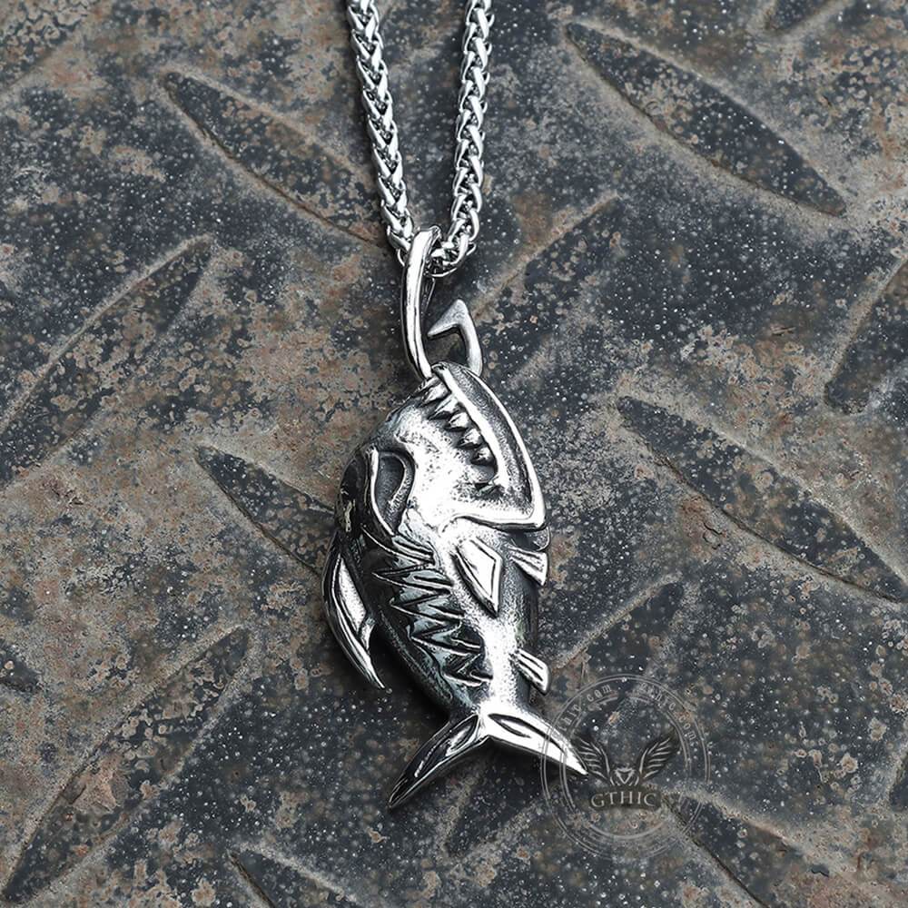 4093-fish-skeleton-stainless-steel-pendant-3.jpg Fish Skeleton Stainless Steel Pendant