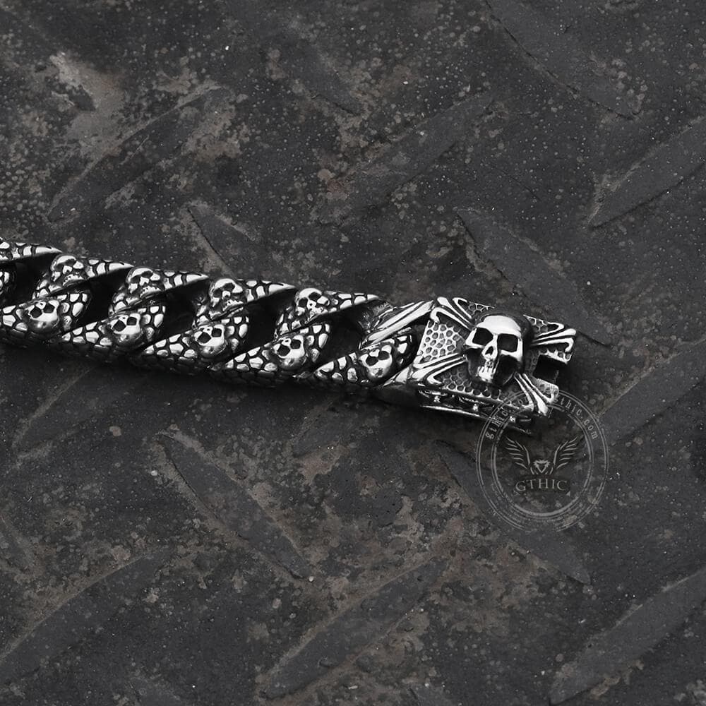 4095-skull-and-cross-stainless-steel-bracelet-7.jpg Skull and Cross Stainless Steel Bracelet
