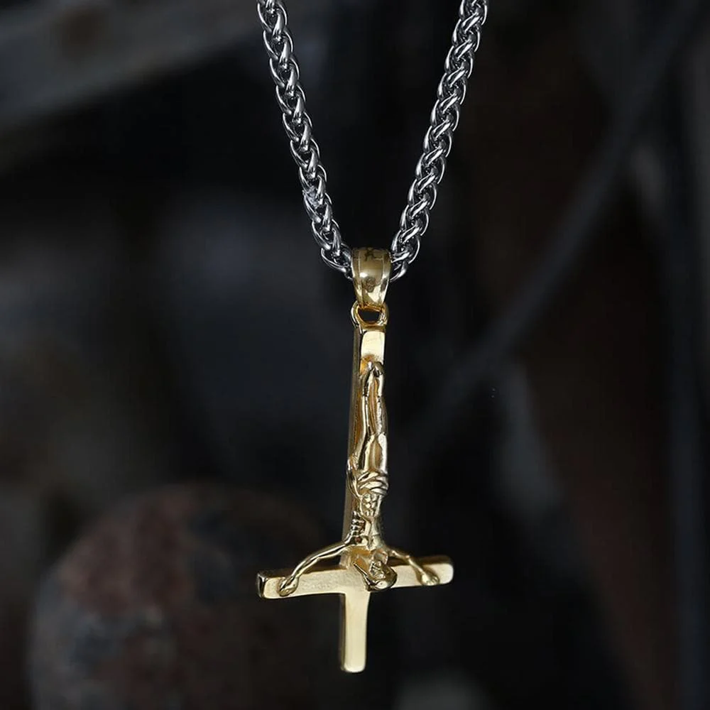 4134-cross-of-saint-peter-stainless-steel-pendant-3.webp Cross of Saint Peter Stainless Steel Pendant