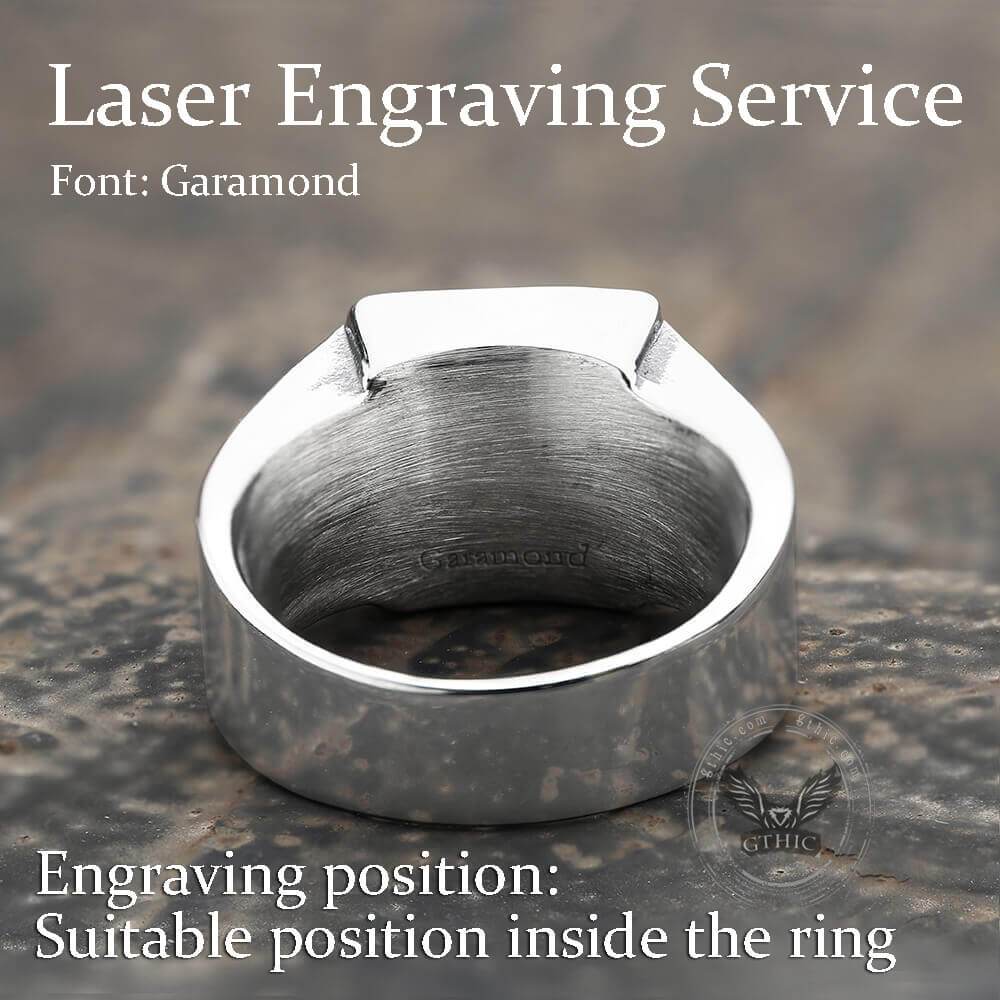 4150-square-turquoise-stainless-steel-ring-7.jpg Square Turquoise Stainless Steel Ring