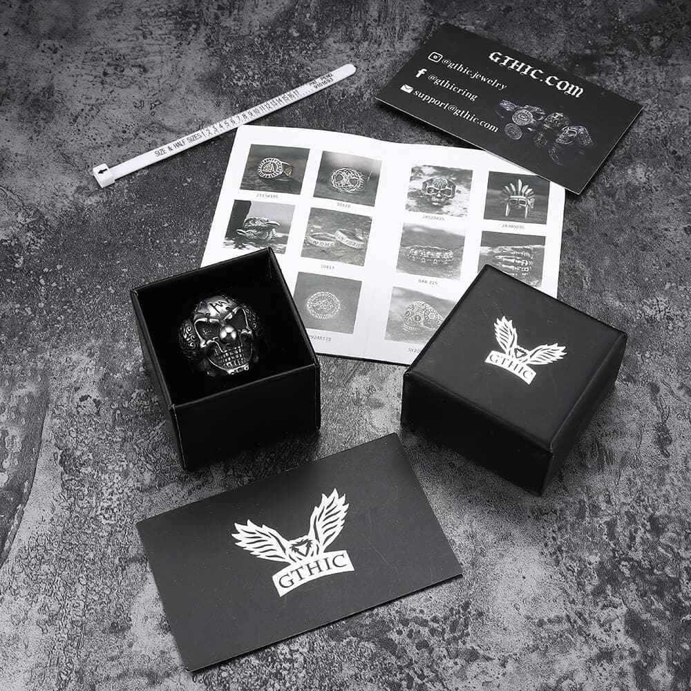 4282-vintage-joker-clown-stainless-steel-skull-ring-6.jpg Vintage Joker Clown Stainless Steel Skull Ring