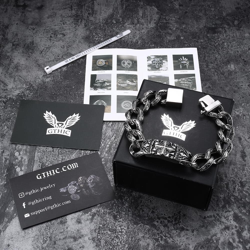 4340-vintage-cross-pattern-stainless-steel-bracelet-7.jpg Vintage Cross Pattern Stainless Steel Bracelet