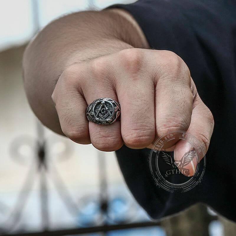 4451-masonic-symbol-stainless-steel-ring-2.jpg Masonic Symbol Stainless Steel Ring