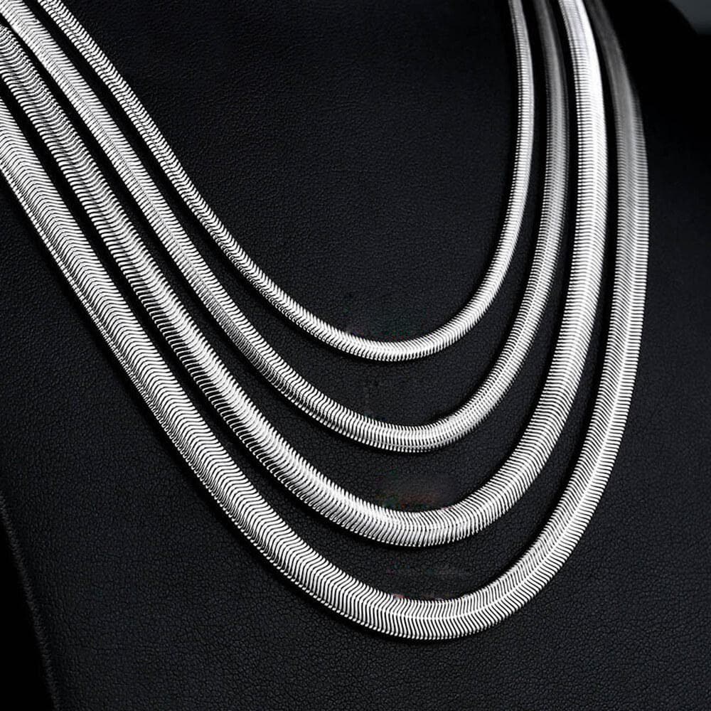 4501-classic-stainless-steel-snake-chain-1.jpg Classic Stainless Steel Snake Chain