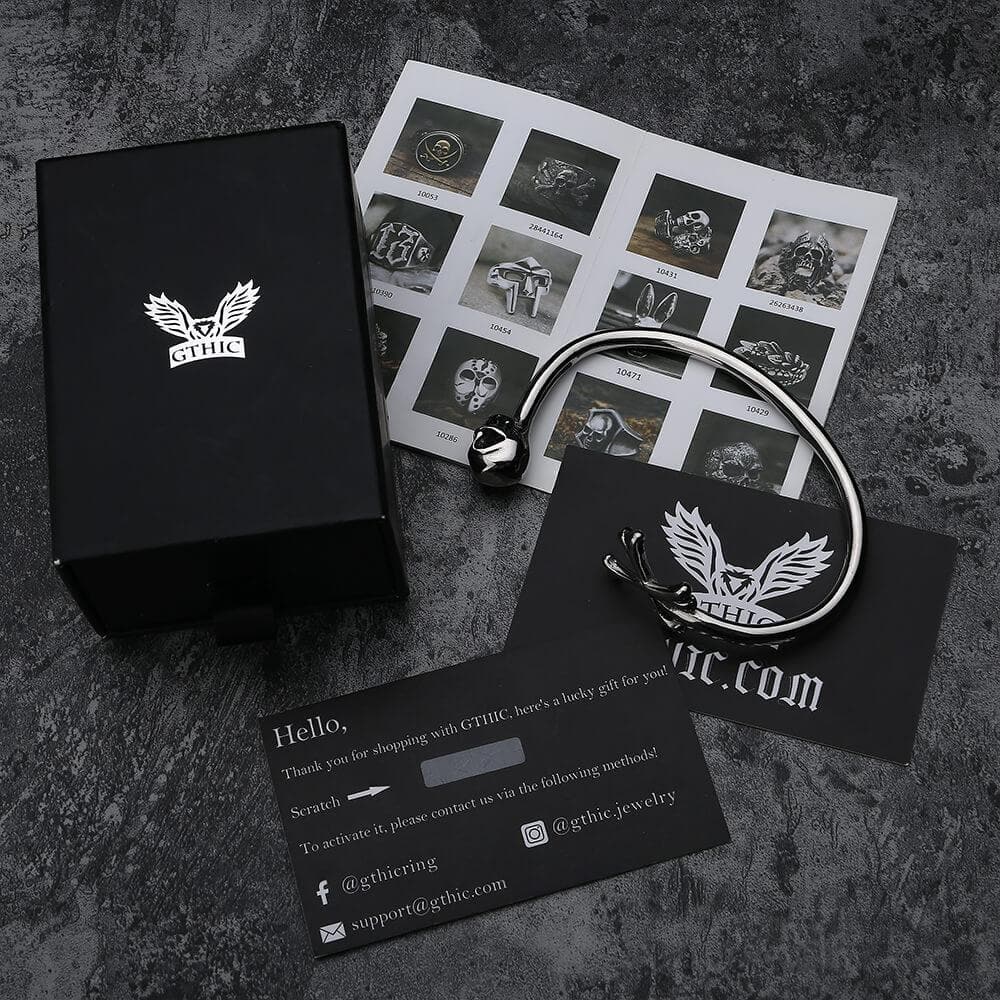 4585-skull-and-crossbones-stainless-steel-open-bracelet-5.jpg Skull and Crossbones Stainless Steel Open Bracelet