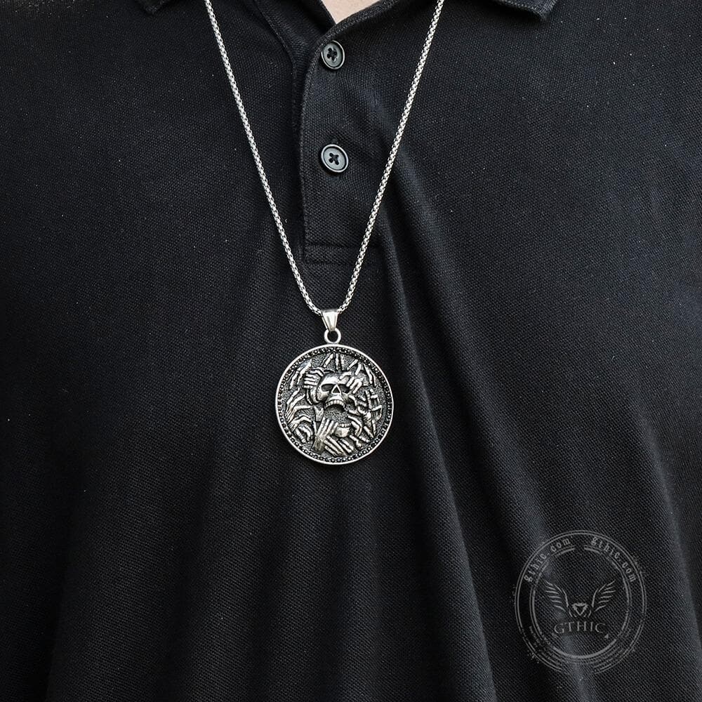 4593-halloween-hell-ghost-stainless-steel-pendant-2.jpg Halloween Hell Ghost Stainless Steel Pendant
