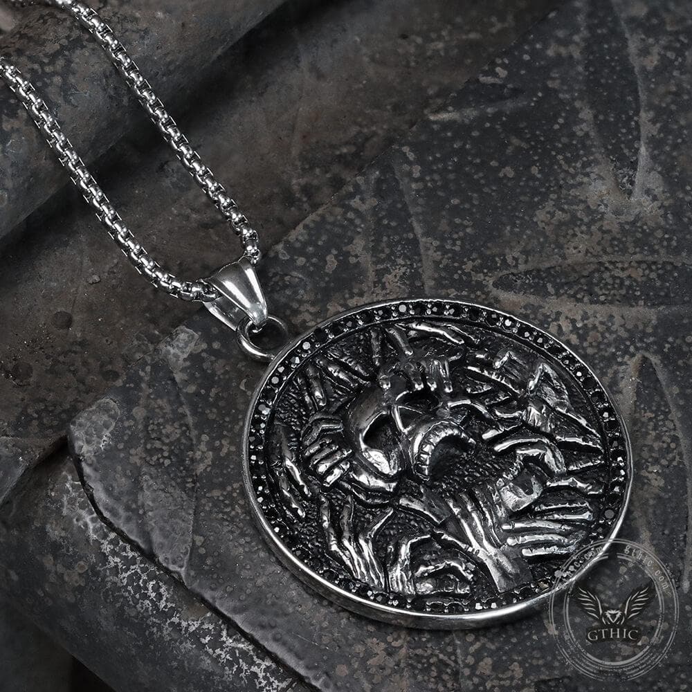 4593-halloween-hell-ghost-stainless-steel-pendant-3.jpg Halloween Hell Ghost Stainless Steel Pendant