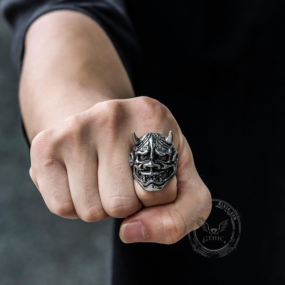 4672-demon-oni-stainless-steel-ring-2.jpg Demon Oni Stainless Steel Ring