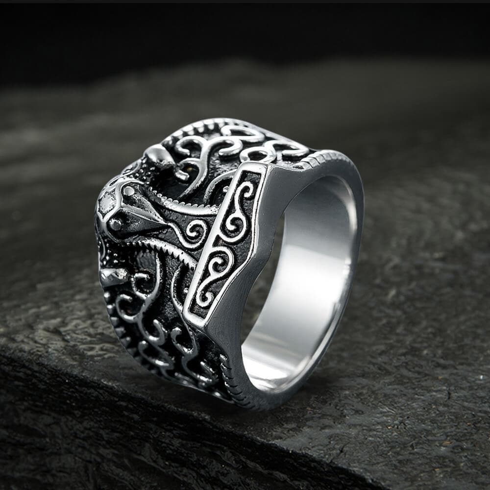 Mjöllnir hammer Stainless Steel Viking Ring