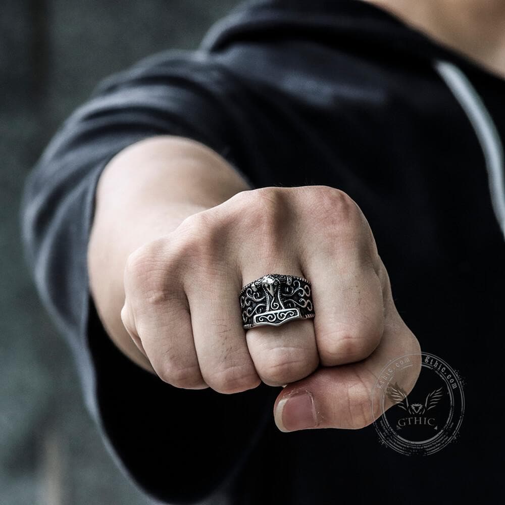 4722-mjollnir-hammer-stainless-steel-viking-ring-2.jpg Mjöllnir hammer Stainless Steel Viking Ring