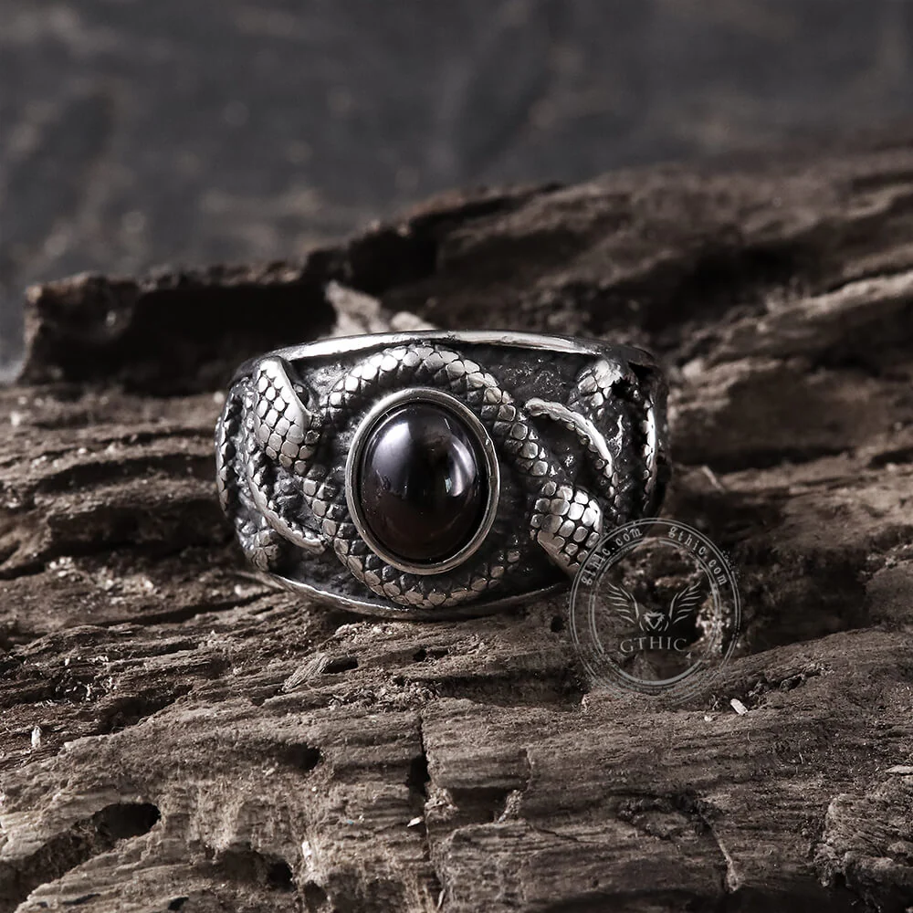 Double-headed Snake Stainless Steel Ring