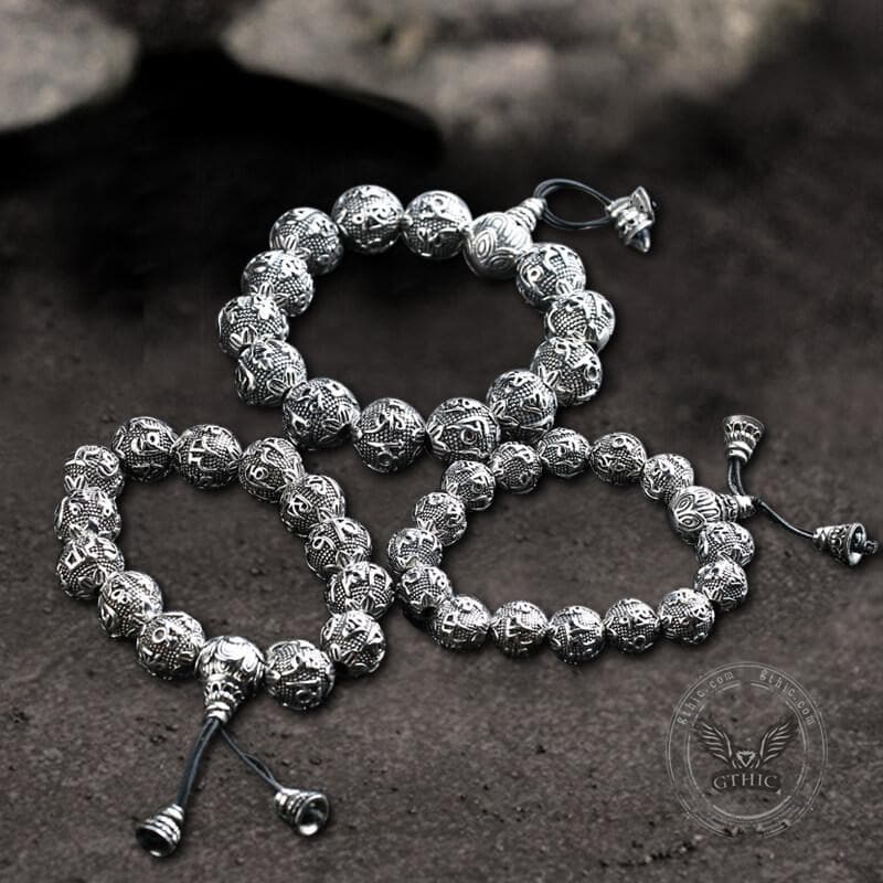 4785-six-character-mantra-stainless-steel-bracelet-3.jpg Six-character Mantra Stainless Steel Bracelet