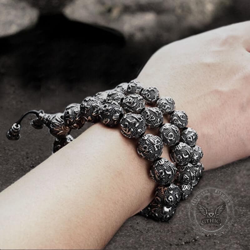 4785-six-character-mantra-stainless-steel-bracelet-5.jpg Six-character Mantra Stainless Steel Bracelet