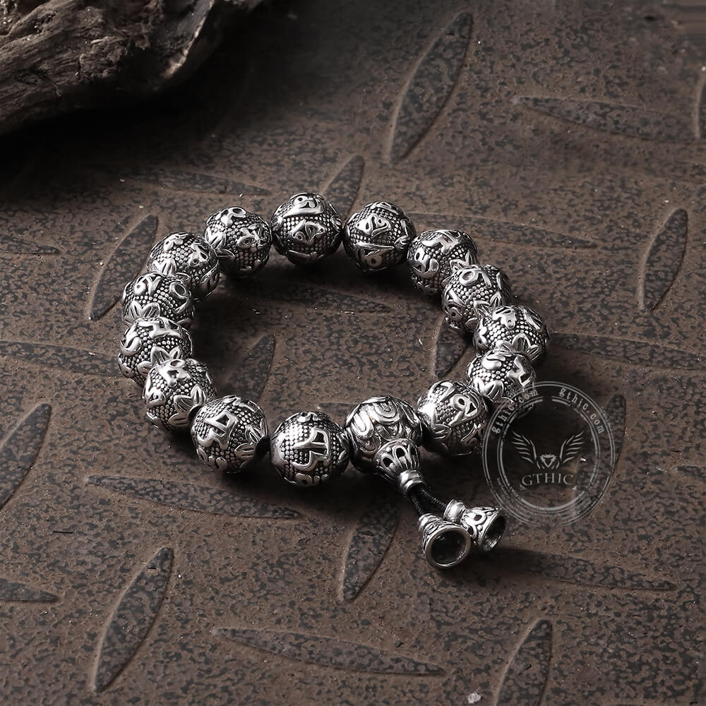 4785-six-character-mantra-stainless-steel-bracelet-6.jpg Six-character Mantra Stainless Steel Bracelet