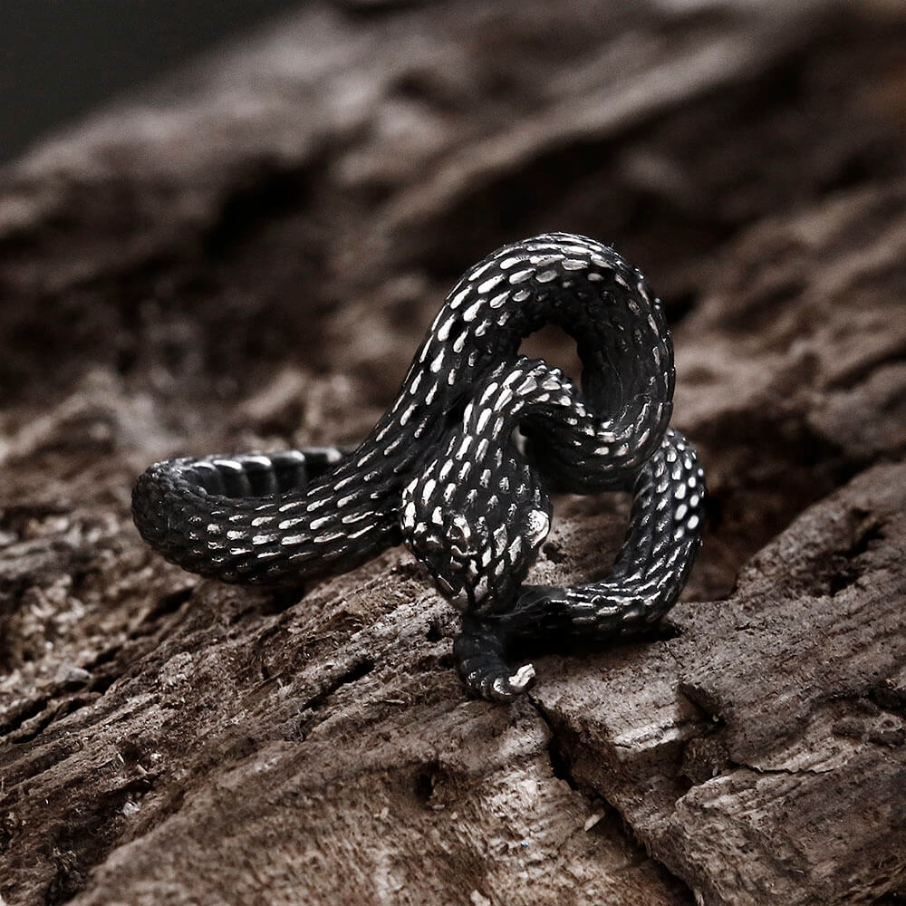 4831-entwined-snake-stainless-steel-ring-3.jpg Entwined Snake Stainless Steel Ring