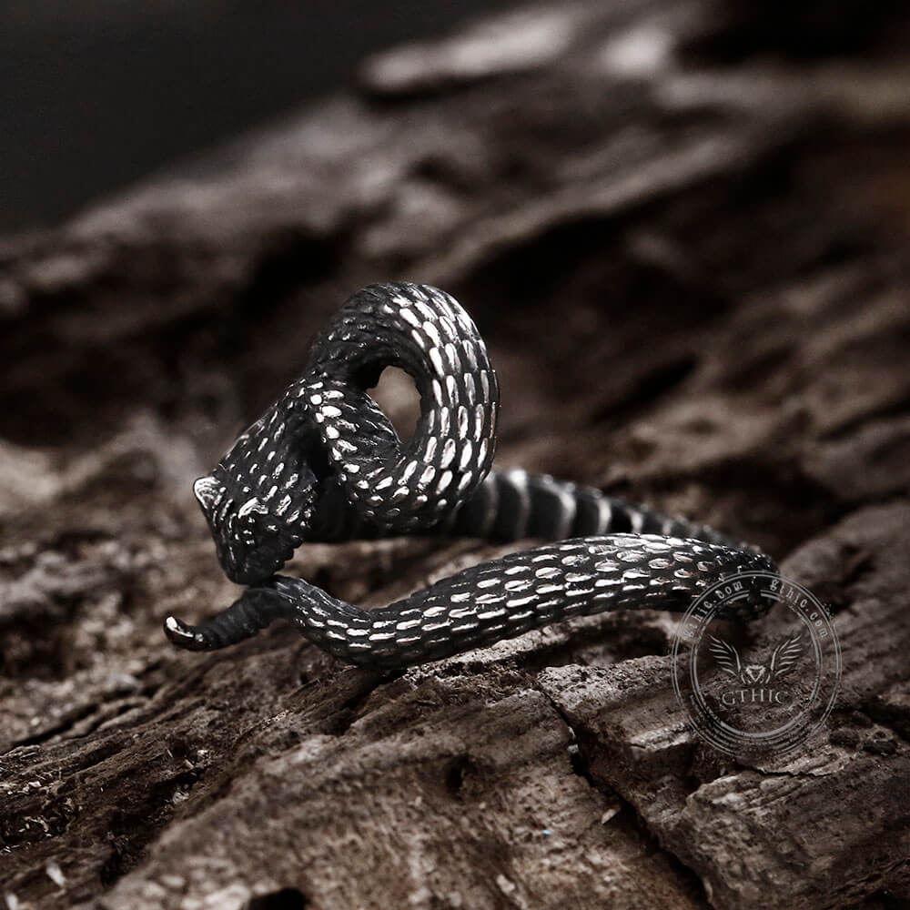 4831-entwined-snake-stainless-steel-ring-6.jpg Entwined Snake Stainless Steel Ring