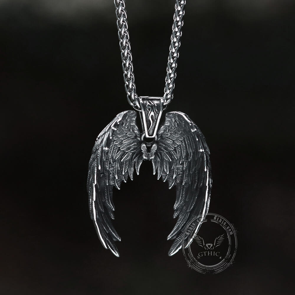 4838-vintage-angel-wings-stainless-steel-pendant-11.jpg Vintage Angel Wings Stainless Steel Pendant