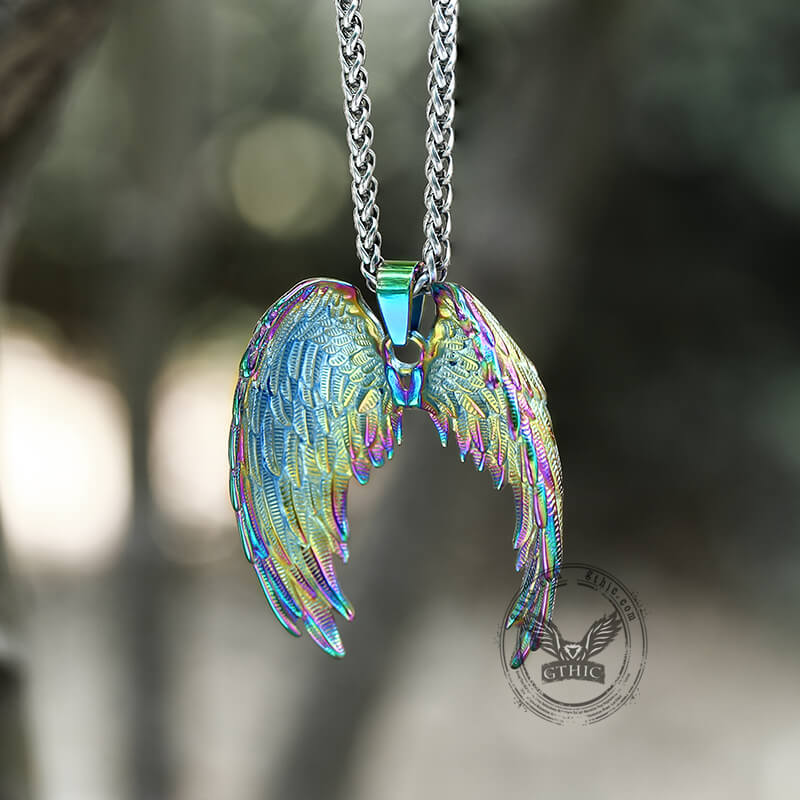 4838-vintage-angel-wings-stainless-steel-pendant-6.jpg Vintage Angel Wings Stainless Steel Pendant