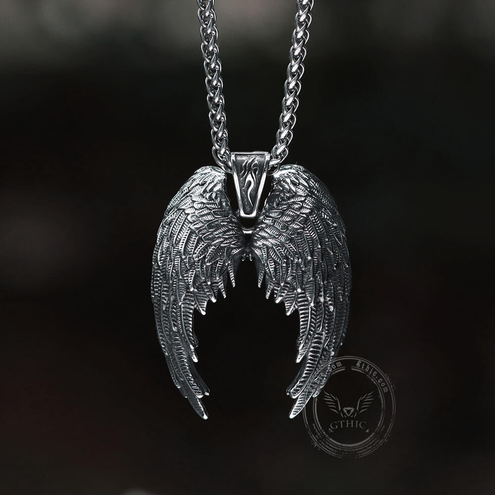4838-vintage-angel-wings-stainless-steel-pendant-8.jpg Vintage Angel Wings Stainless Steel Pendant