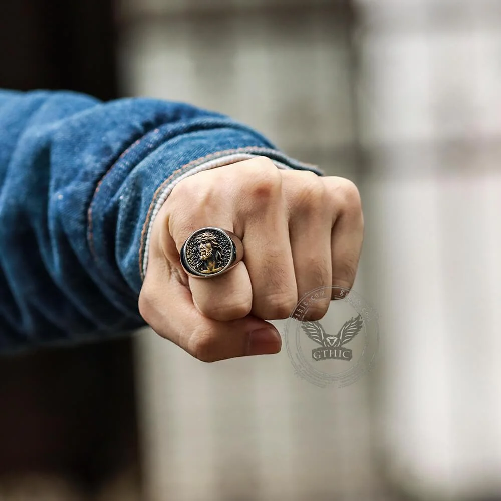 4886-jesus-portrait-stainless-steel-ring-2.webp Jesus Portrait Stainless Steel Ring
