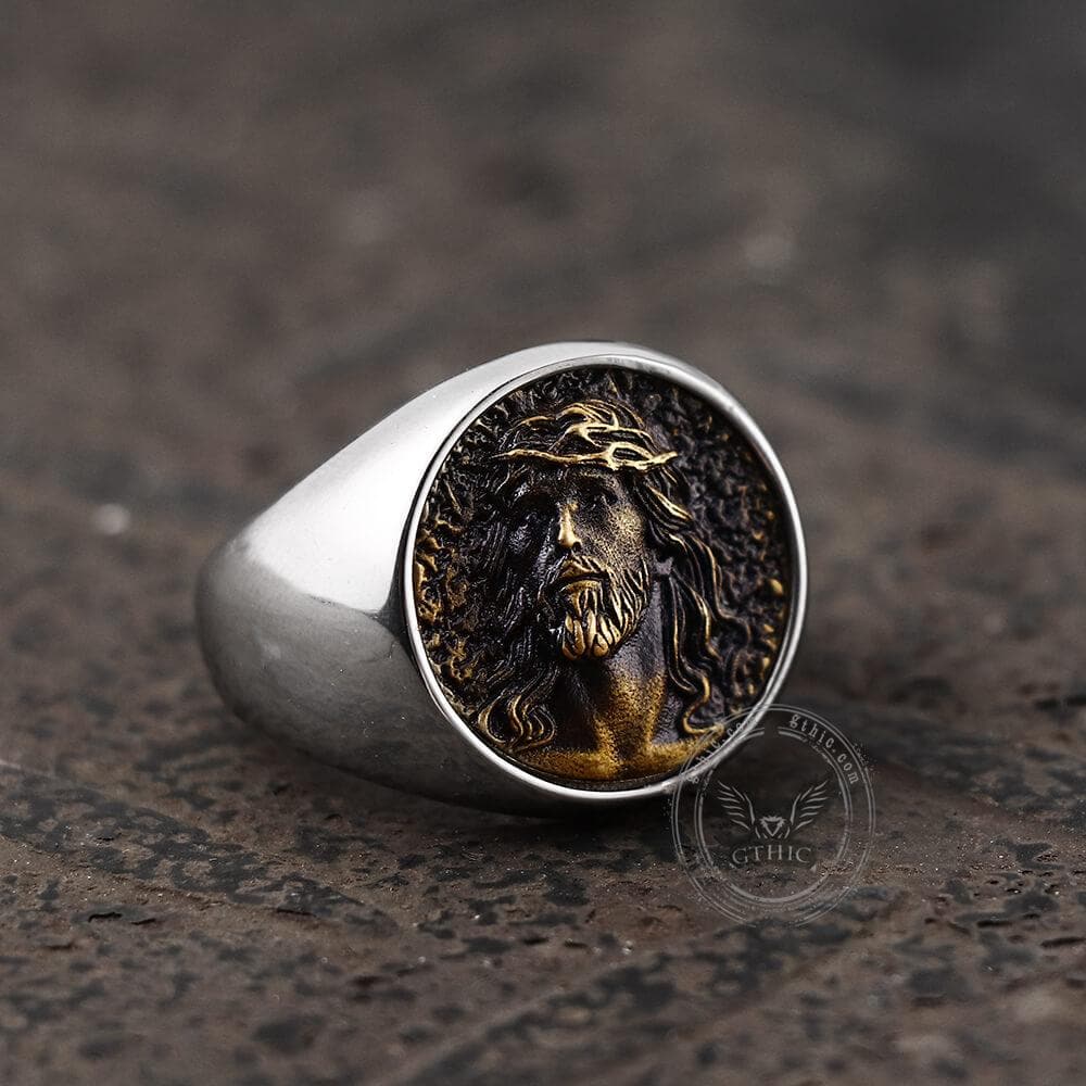 4886-jesus-portrait-stainless-steel-ring-4.jpg Jesus Portrait Stainless Steel Ring
